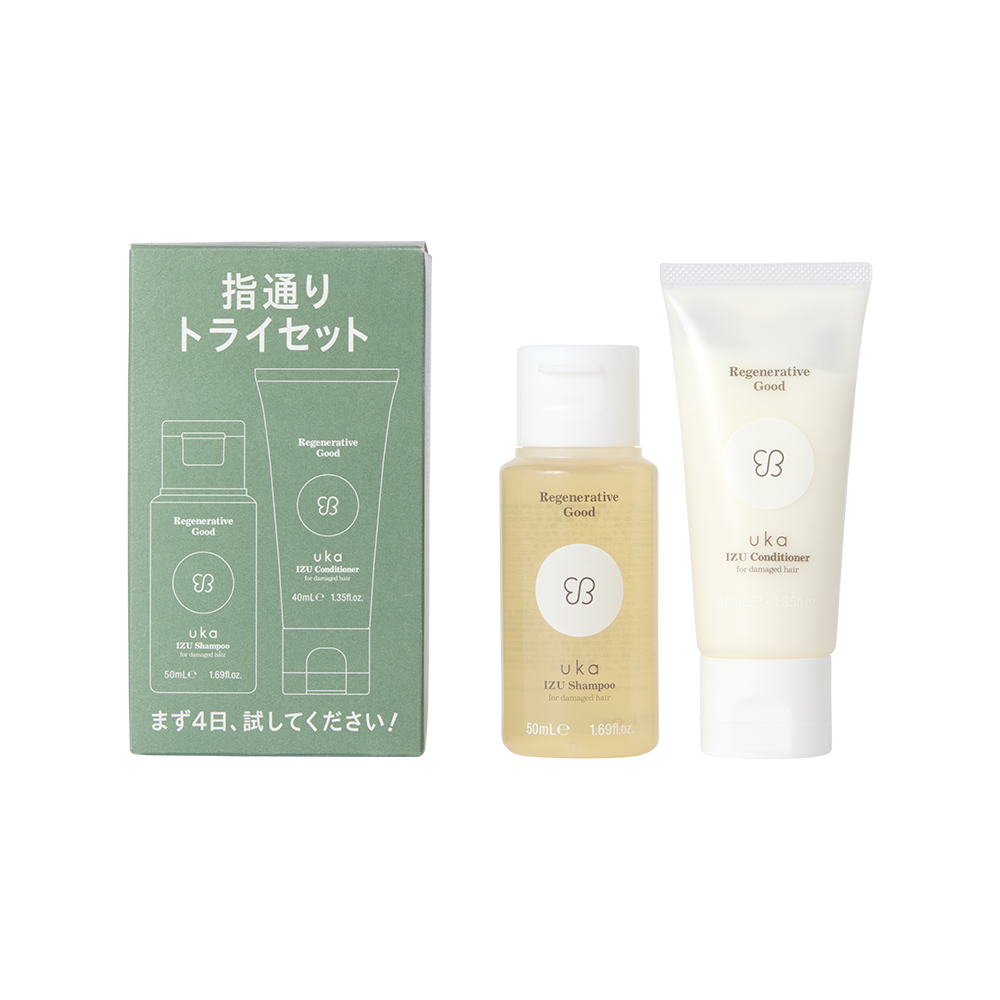 新品 uka IZU Shampoo & Conditioner 400ml２本 uka IZU Shampoo&Conditioner for damaged hair set | 【公式