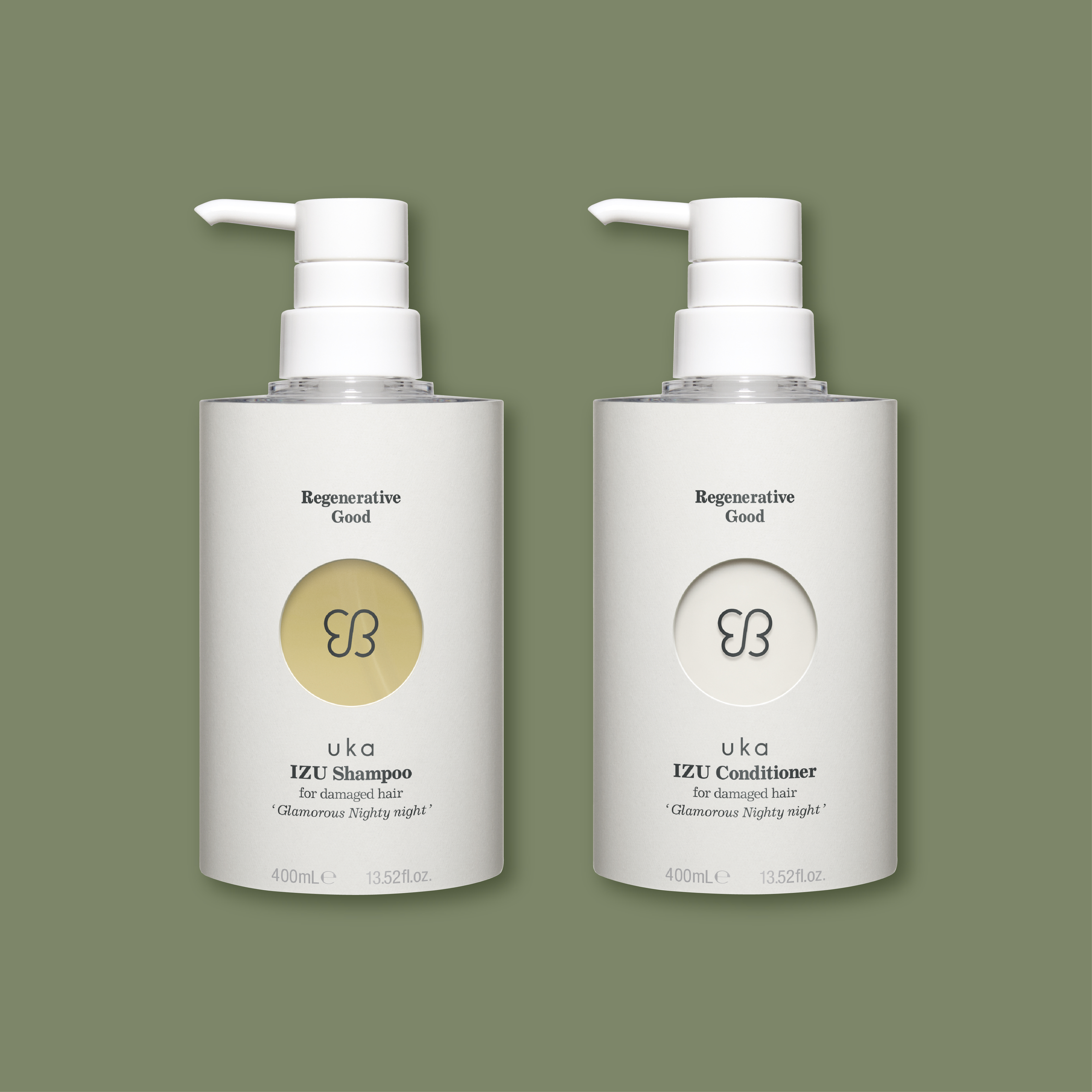 イズ シャンプー&コンディショナー フォーダメージヘア グラマラス ナイティナイト 400mL セット